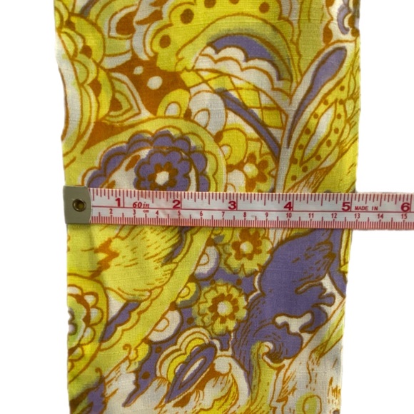 Preppy Twilly Style Scarf in shades of Gold, Yellow and Lilac - Picture 5 of 8